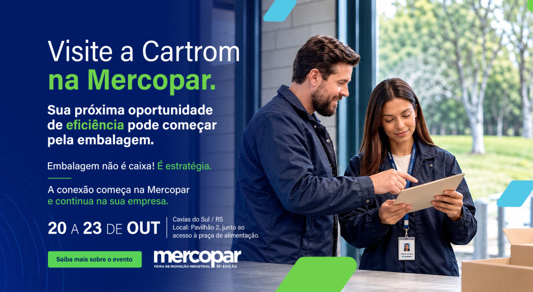 Cartrom leva à Mercopar 2026 uma visão estratégica sobre embalagens.